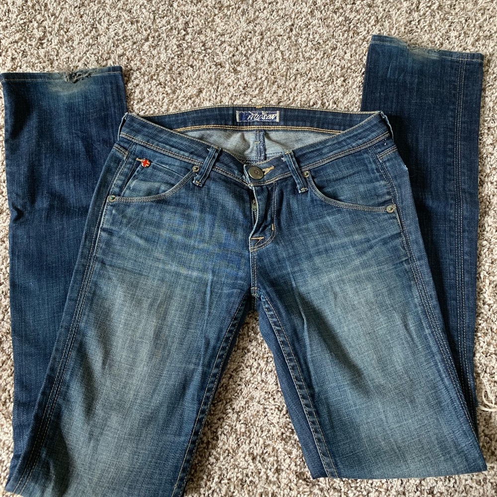Hudson boot cut, dark denim, torn knees - Picture 4 of 7